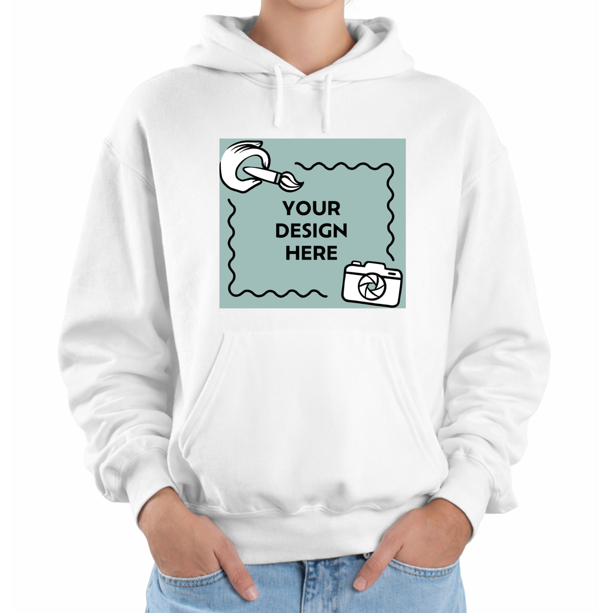 Damen Hoodie mit Druck auf der Vorderseite