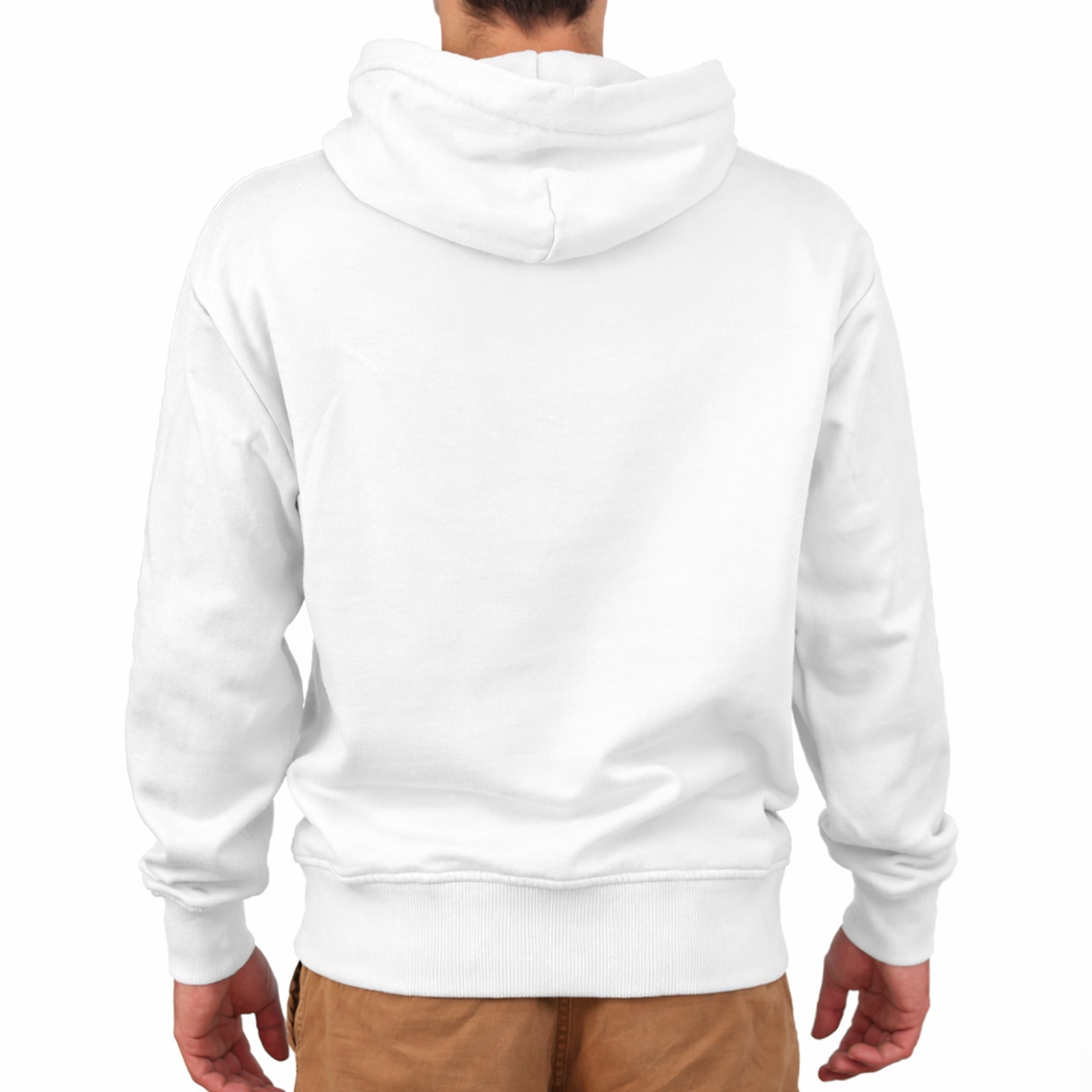 Herren Hoodie mit eigenem Logo und Druck auf dem Rücken