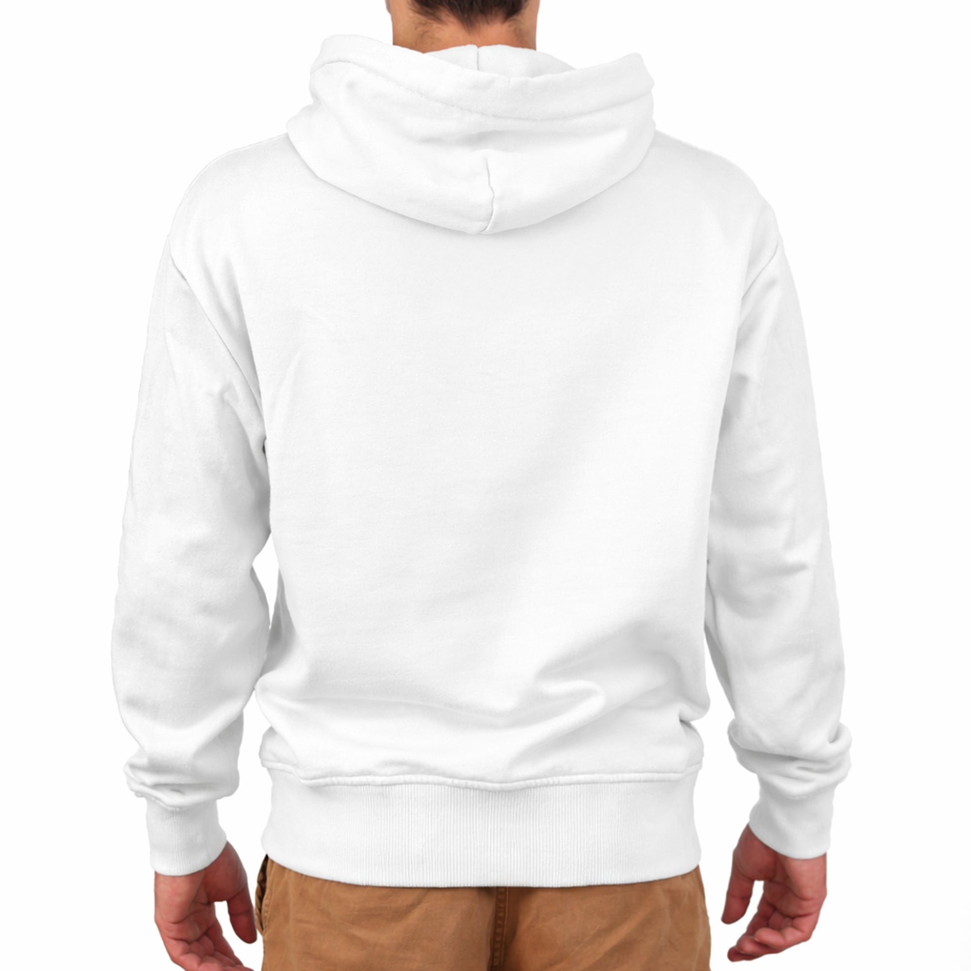 Herren Hoodie mit eigenem Druck und Schriftzug auf der Vorderseite
