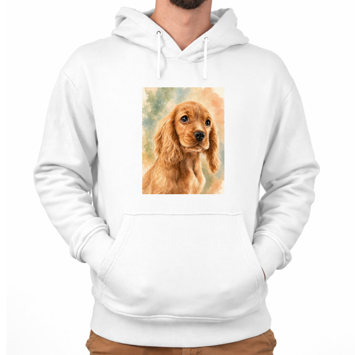 Herren-Sweatshirt mit künstlerischem Aufdruck