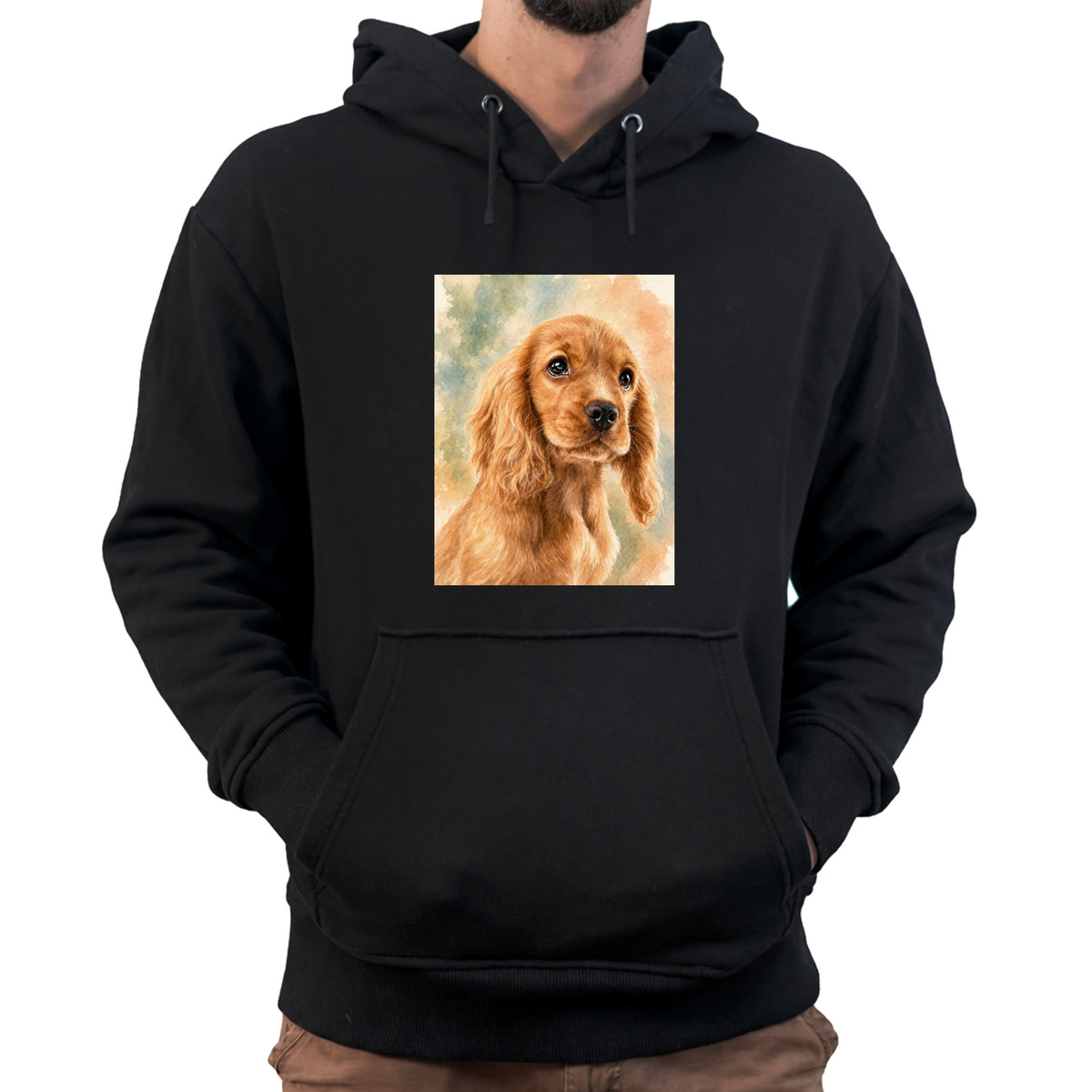 Herren-Sweatshirt mit künstlerischem Aufdruck