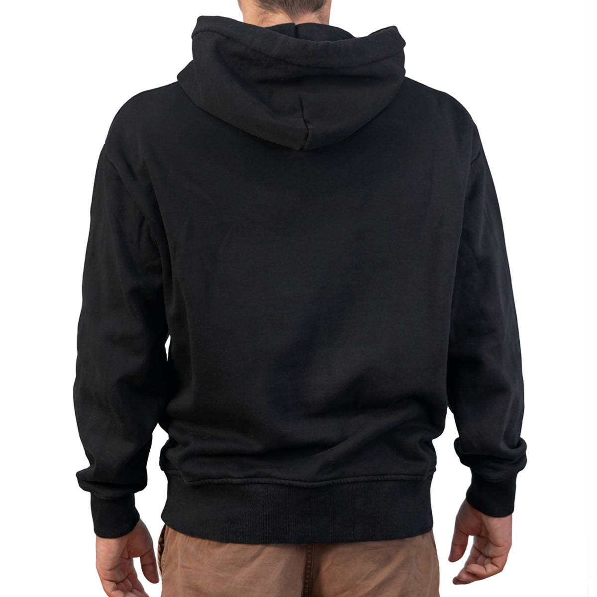 Herren-Sweatshirt mit künstlerischem Aufdruck und Schriftzug auf dem Rücken