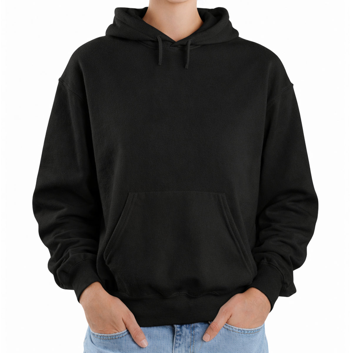 Damen-Sweatshirt mit künstlerischem Aufdruck und Schriftzug auf dem Rücken