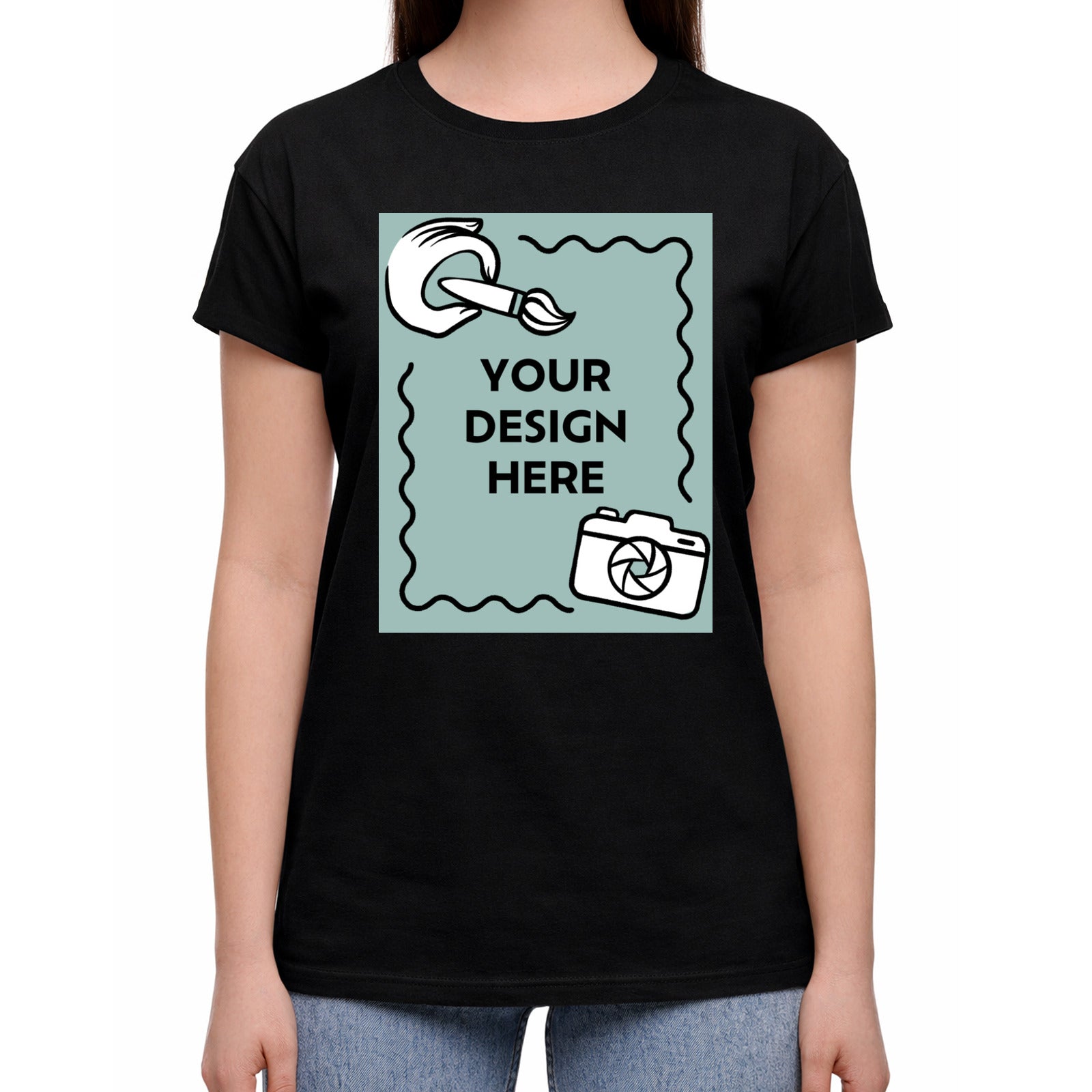 Damen T-Shirt mit eigenem Druck