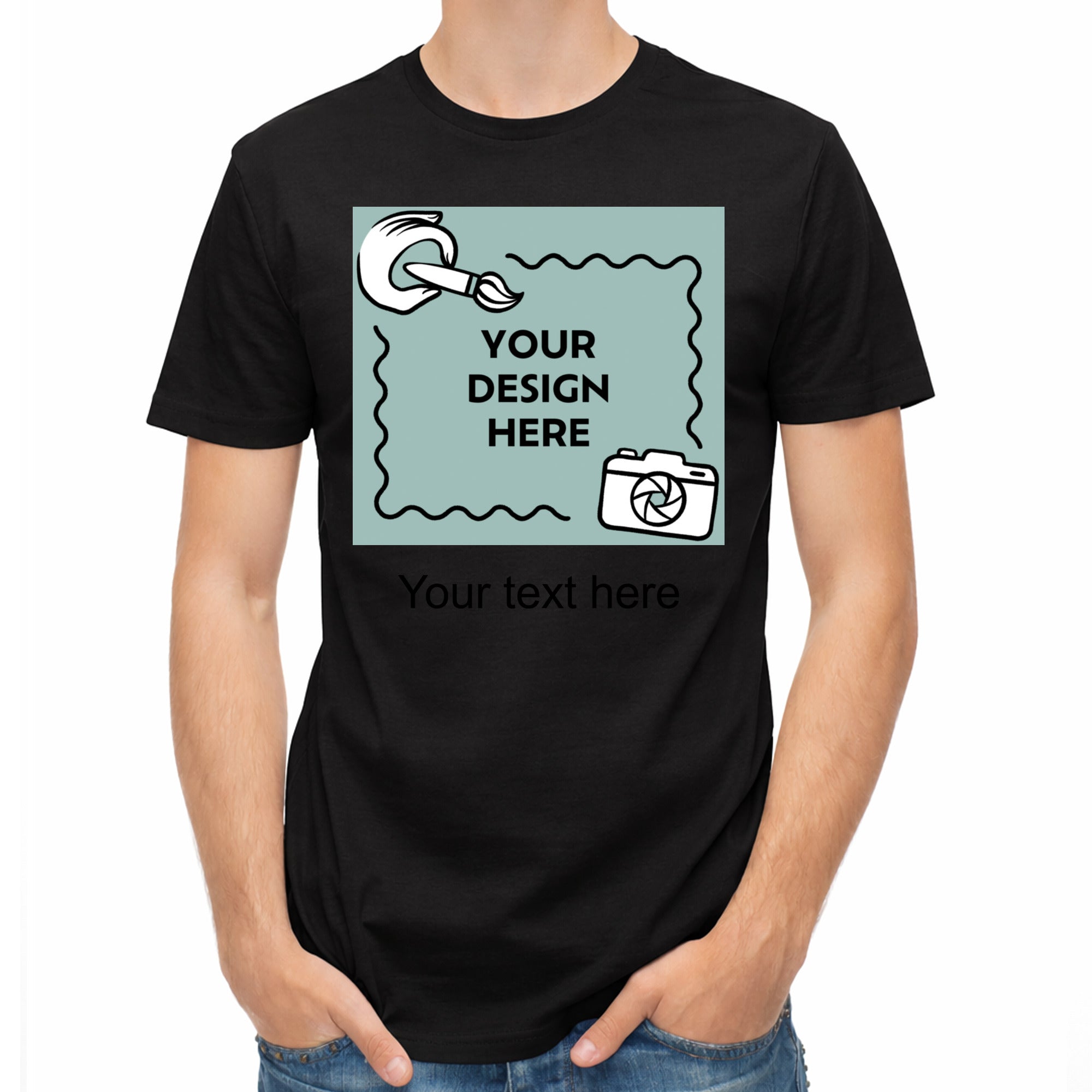 Herren T-Shirt mit eigenem Druck und Schriftzug