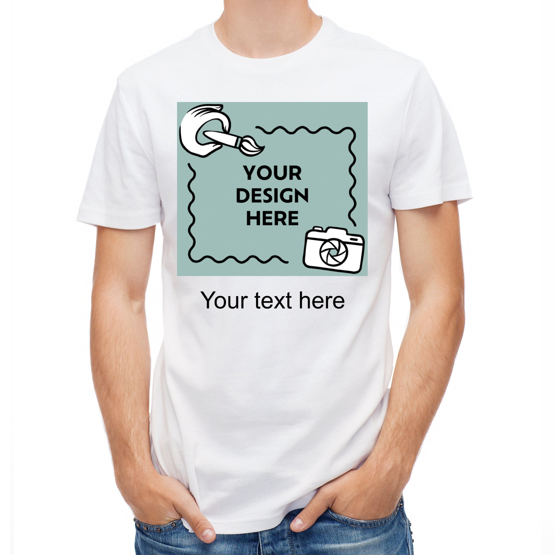 Herren T-Shirt mit eigenem Druck und Schriftzug