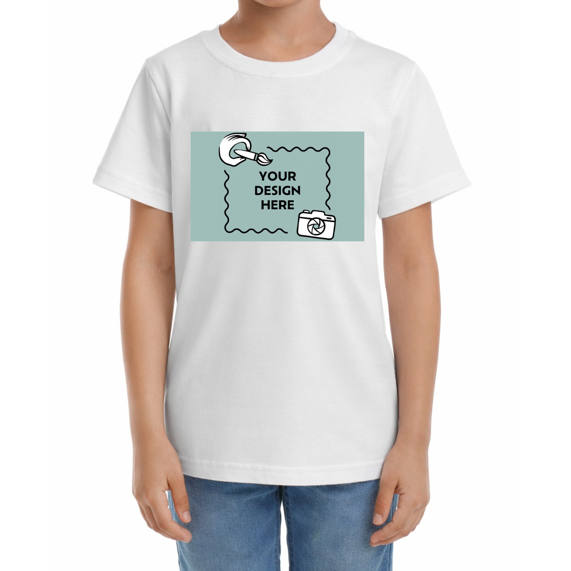Kinder T-Shirt mit horizontalem eigenem Druck