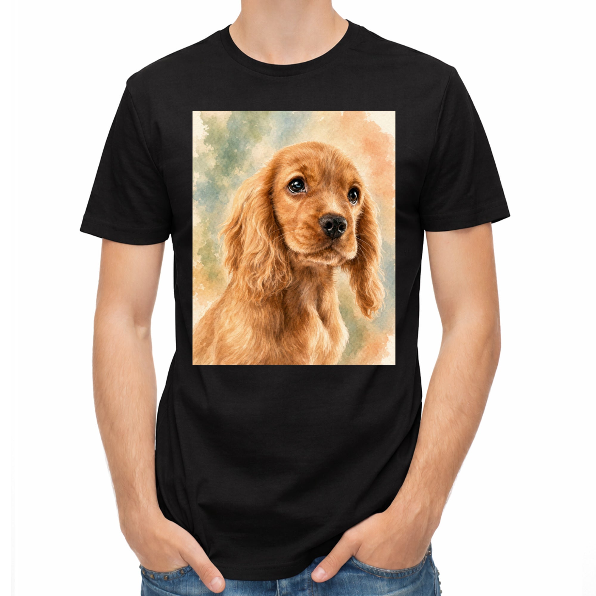 Herren-T-Shirt mit Druck mit künstlerischem Effekt