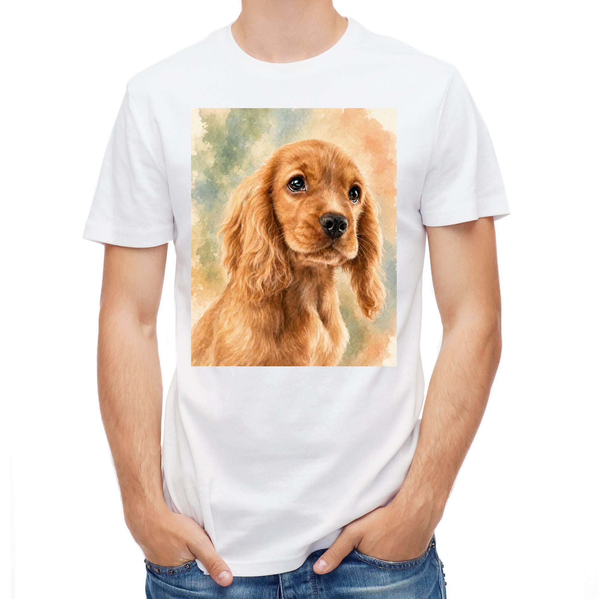 Herren-T-Shirt mit Druck mit künstlerischem Effekt