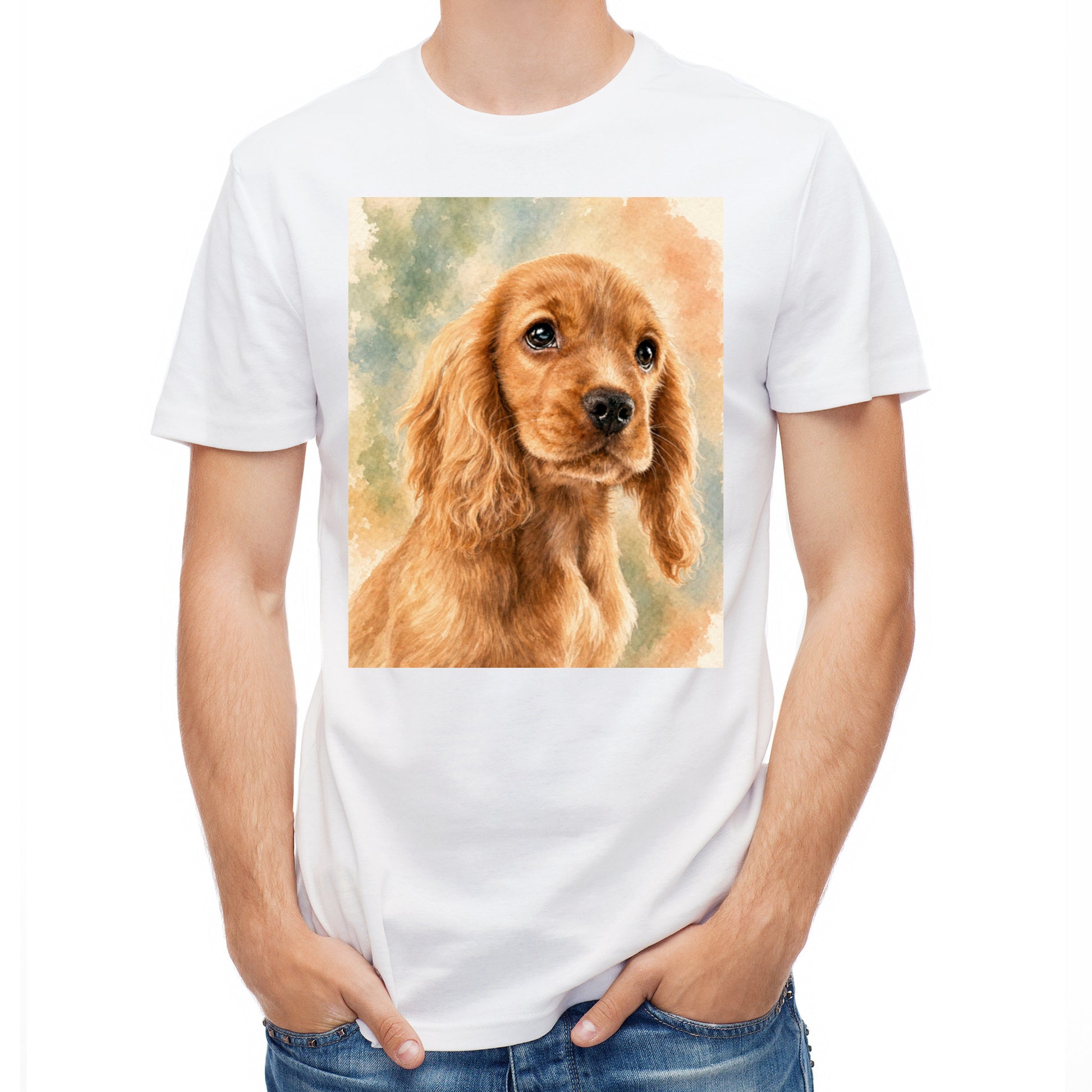 Herren-T-Shirt mit Druck mit künstlerischem Effekt