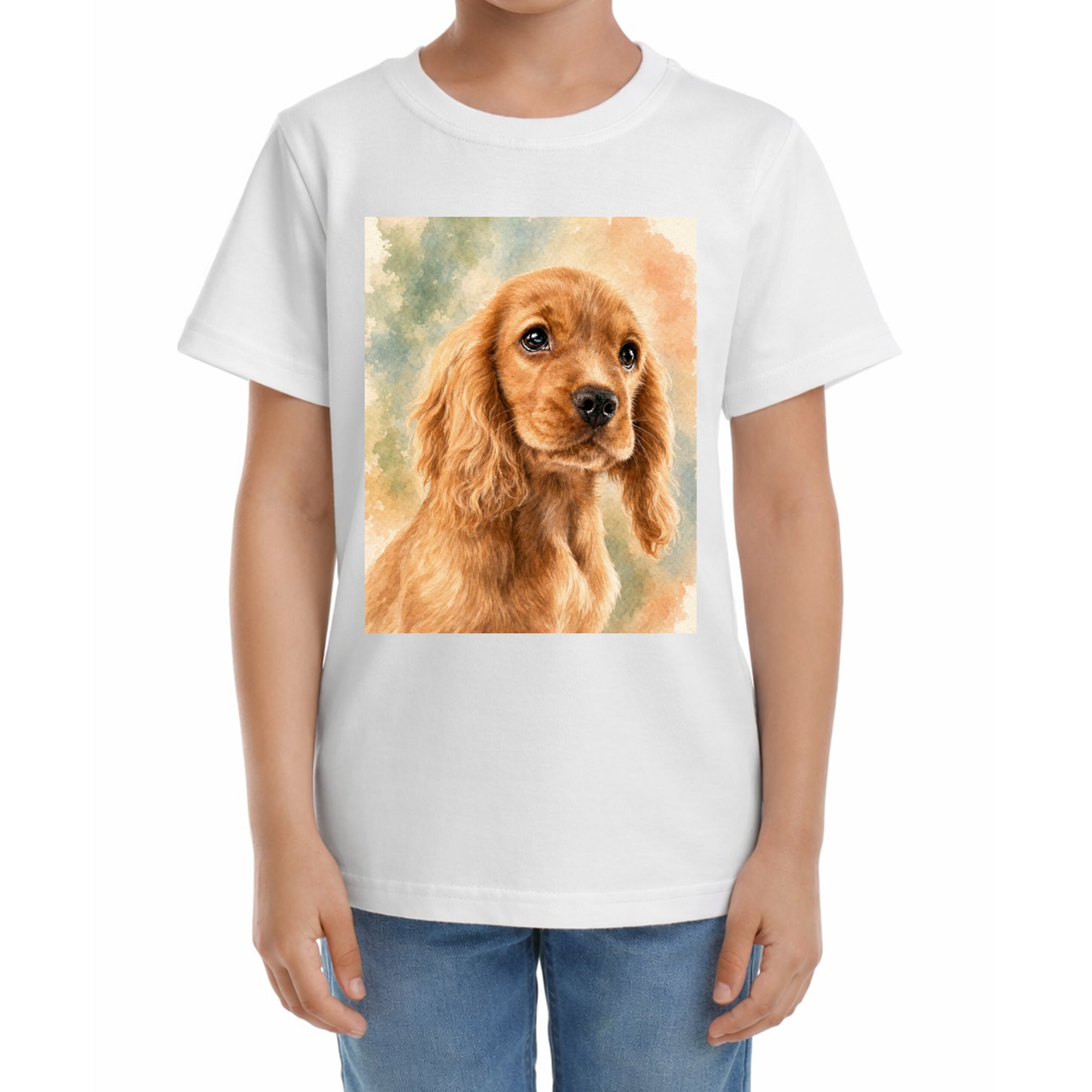 Kinder-T-Shirt mit Druck mit künstlerischem Effekt
