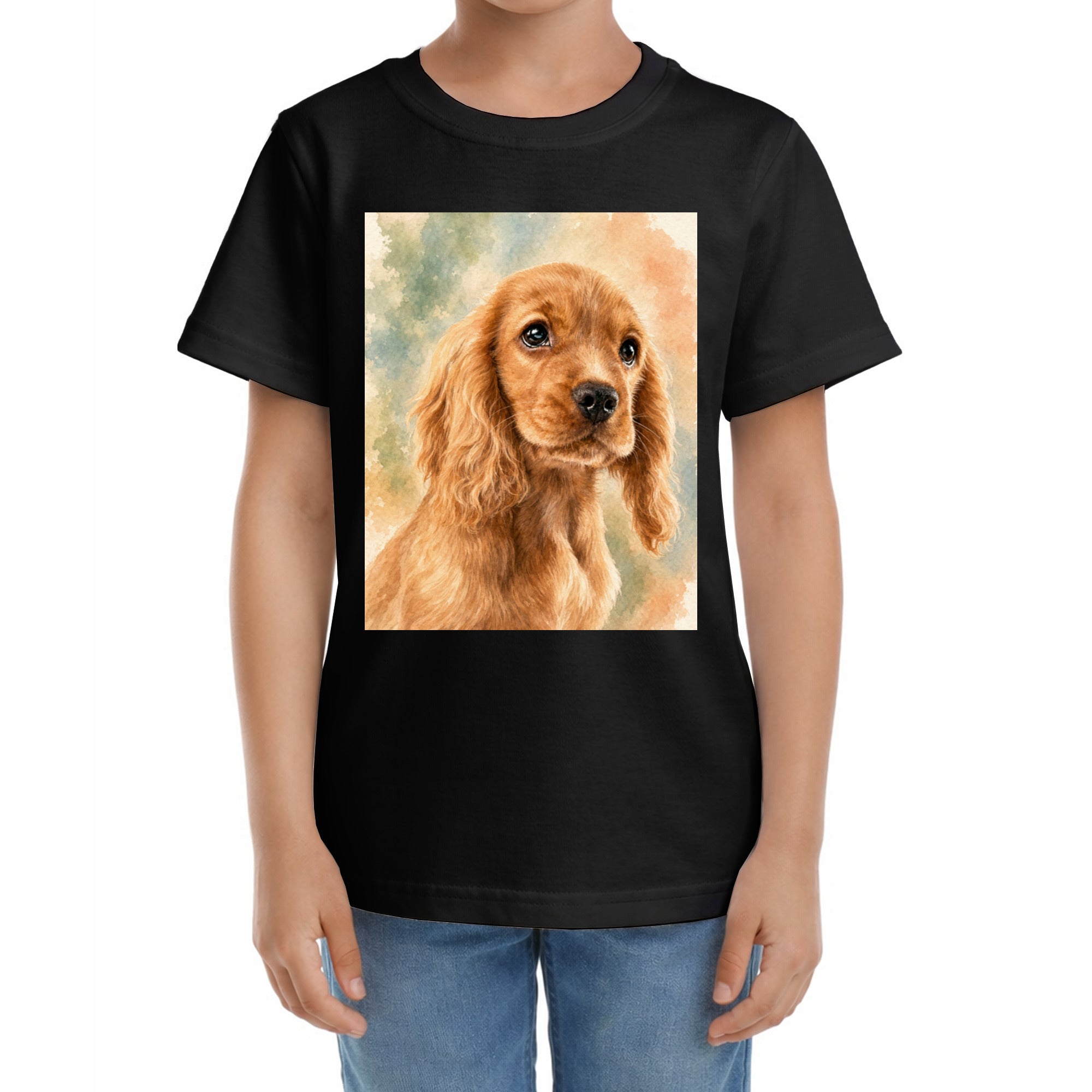 Kinder-T-Shirt mit Druck mit künstlerischem Effekt