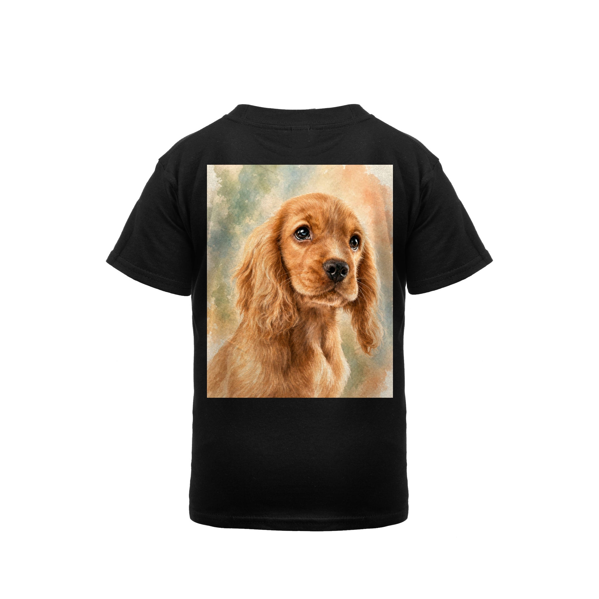 Kinder-T-Shirt mit Druck mit künstlerischem Effekt auf dem Rücken