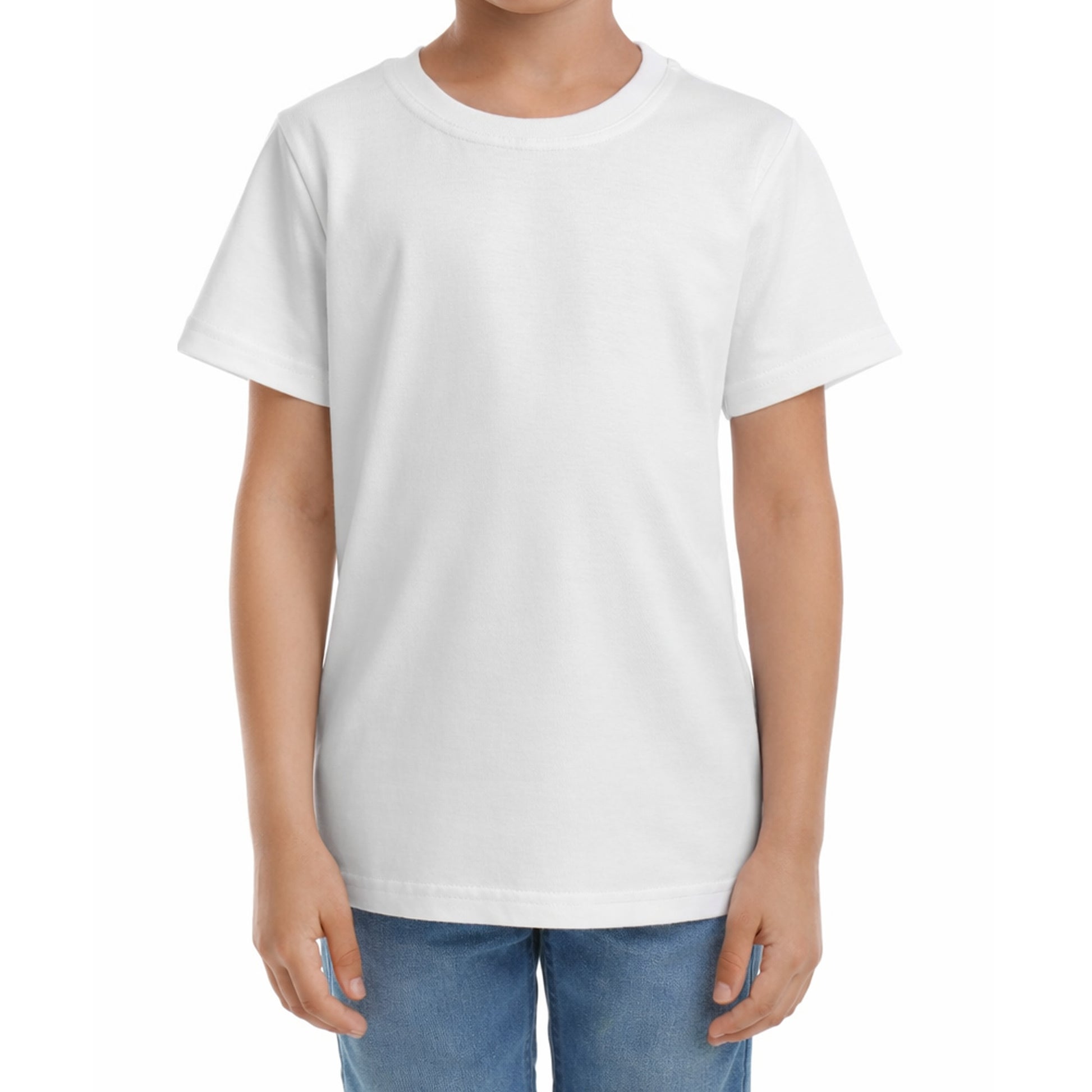 Kinder-T-Shirt mit Druck mit künstlerischem Effekt und Schriftzug auf dem Rücken