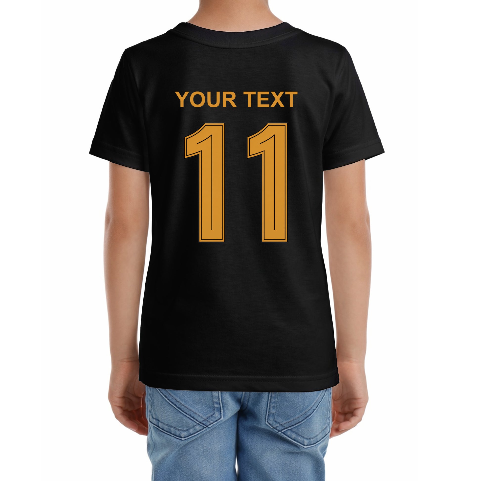 Kinder Fußball-T-Shirt mit Nummer 11 Argentinien – eigener Text vorne und hinten