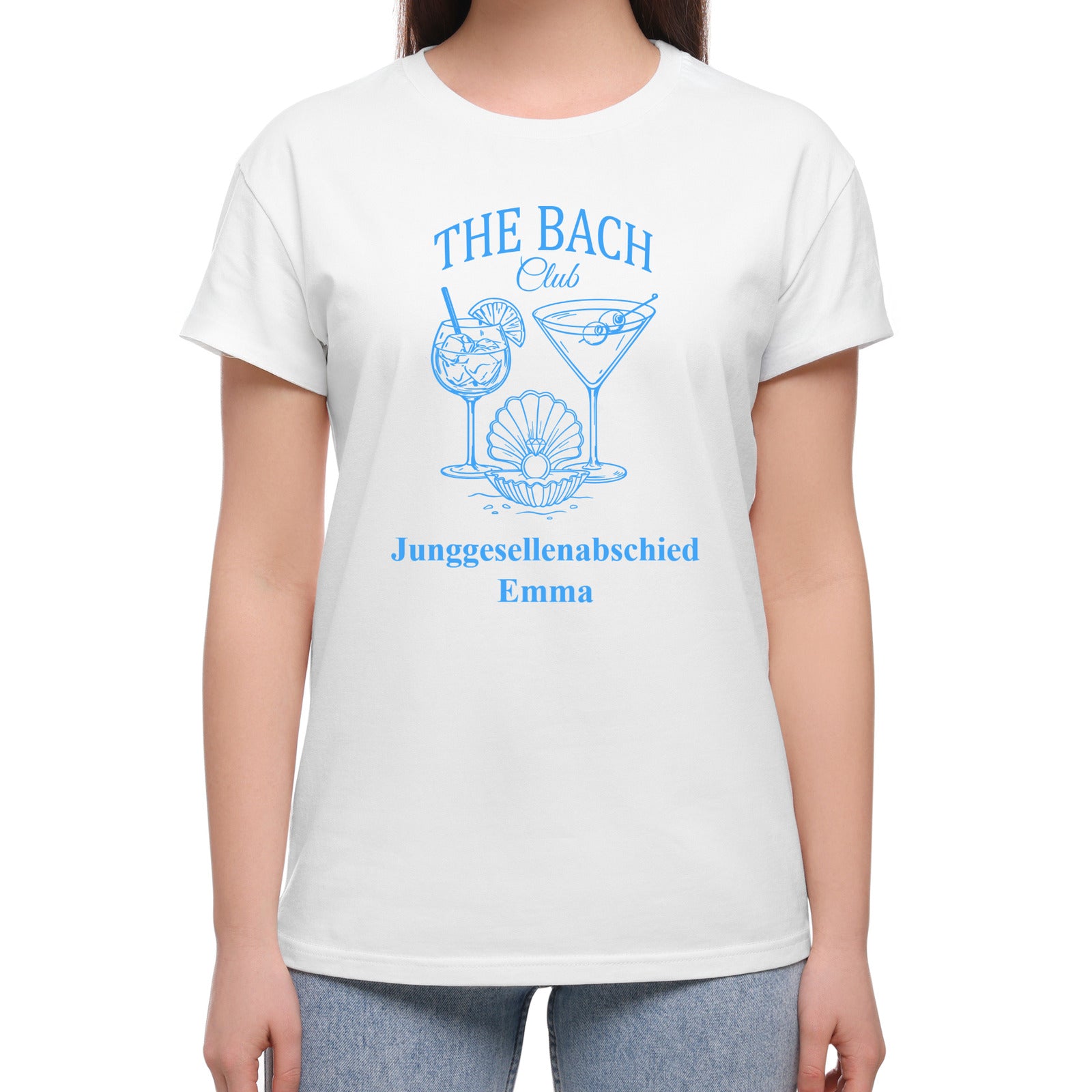 Damen-T-Shirt für den Junggesellinnenabschied The Bach Club
