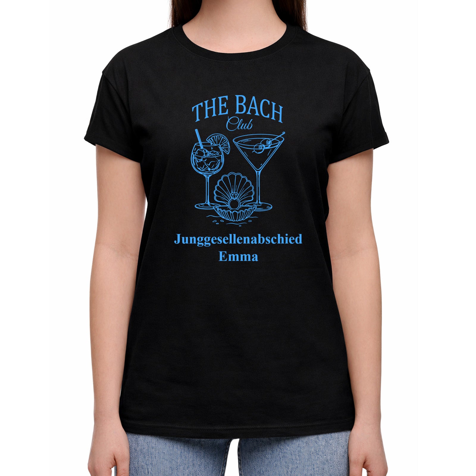 Damen-T-Shirt für den Junggesellinnenabschied The Bach Club