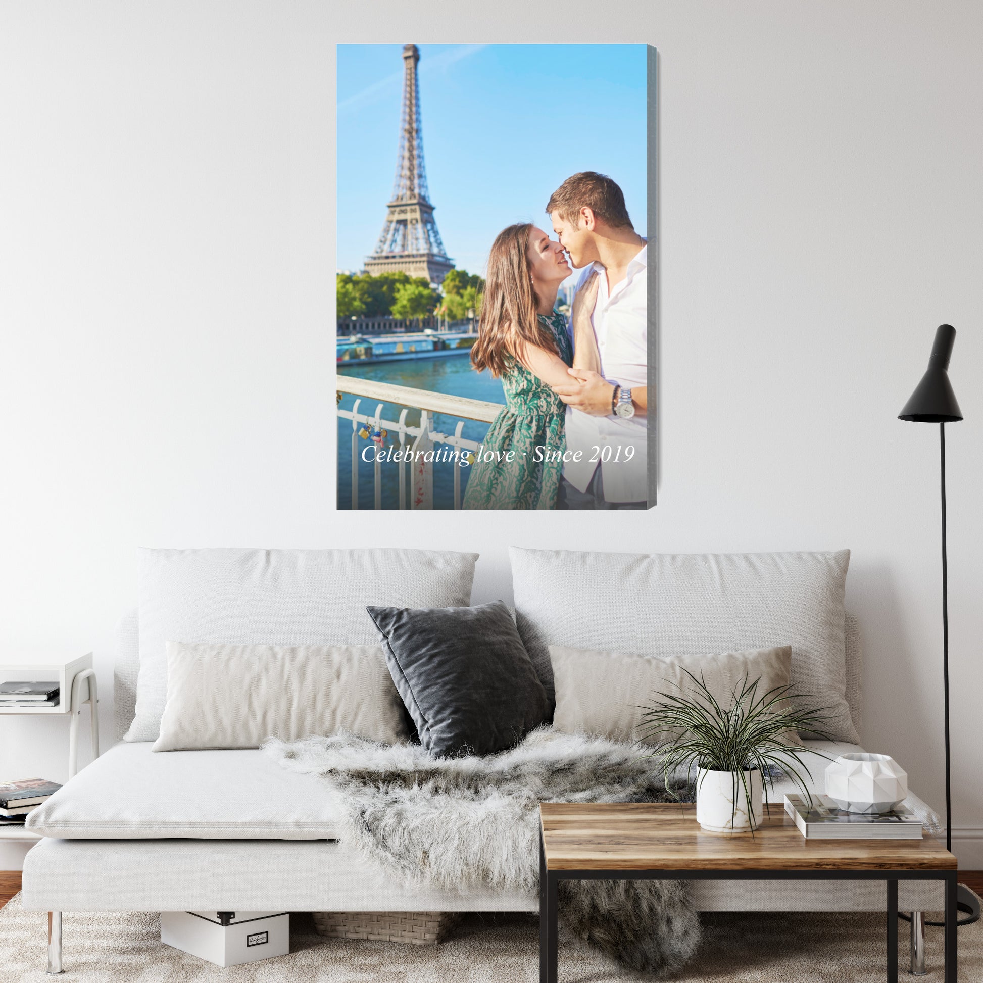 Vertikales Wandbild mit künstlerischem Effekt