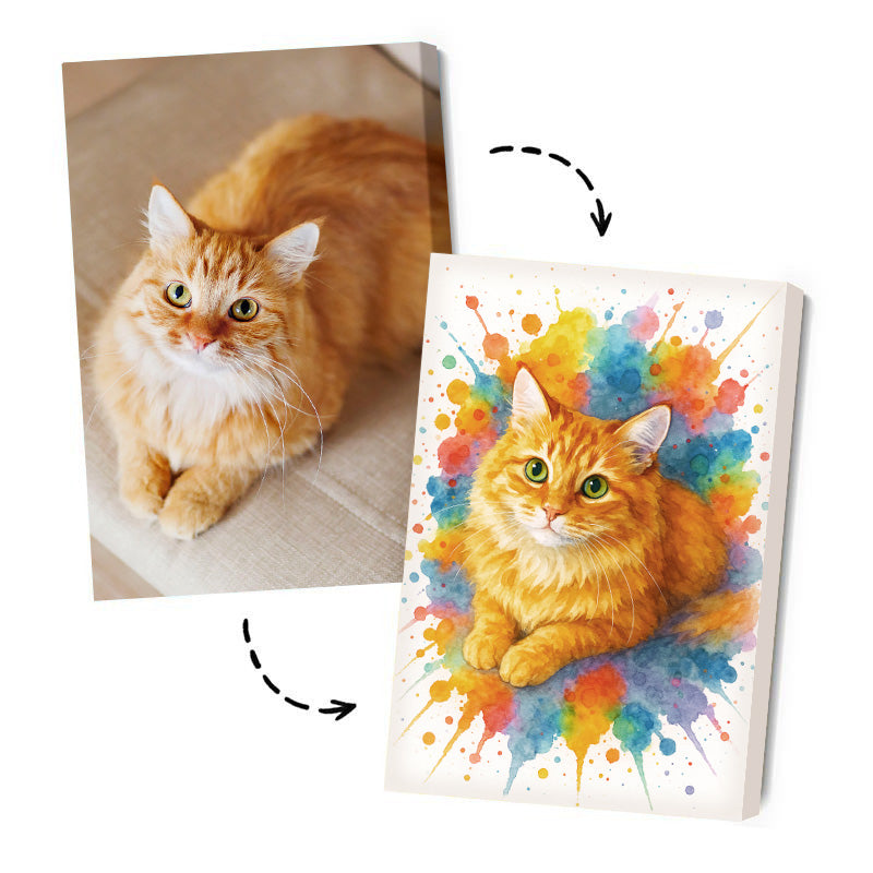 Leinwandbild hochformat mit künstlerischem Effekt