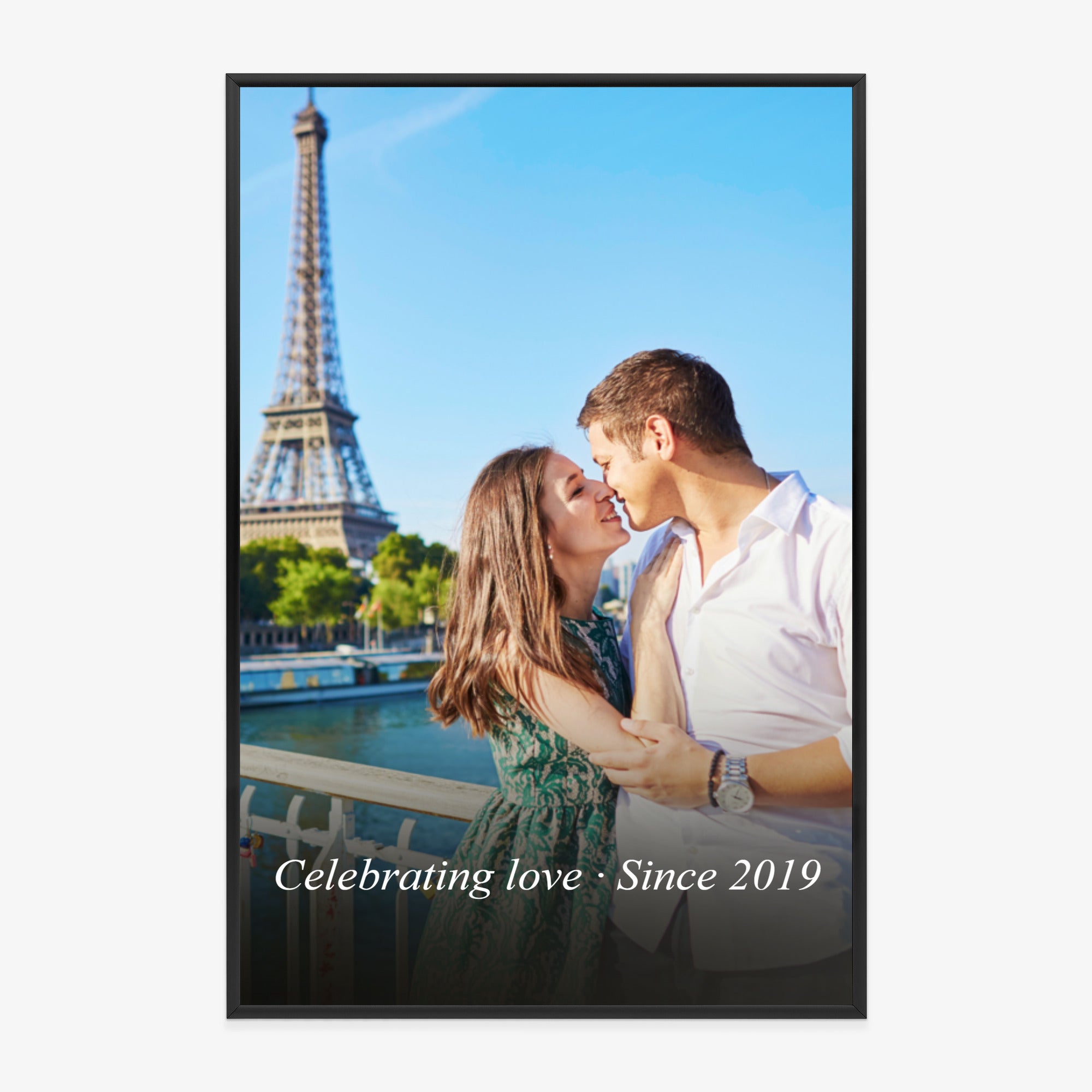 Vertikales Poster im Rahmen mit künstlerischem Effekt