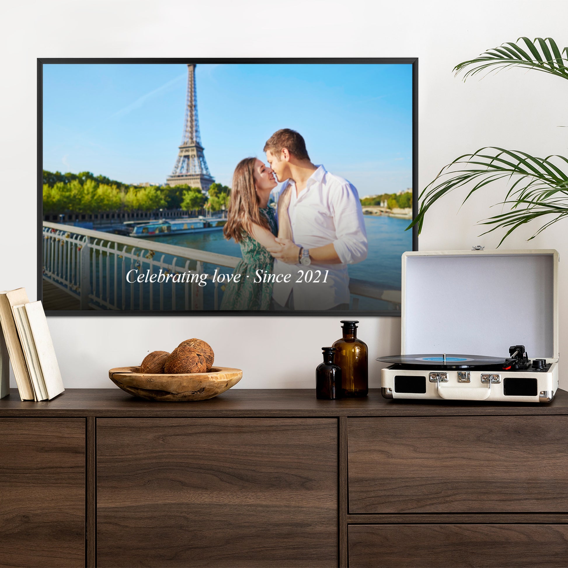 Vertikales Poster in Rahmen mit künstlerischem Effekt