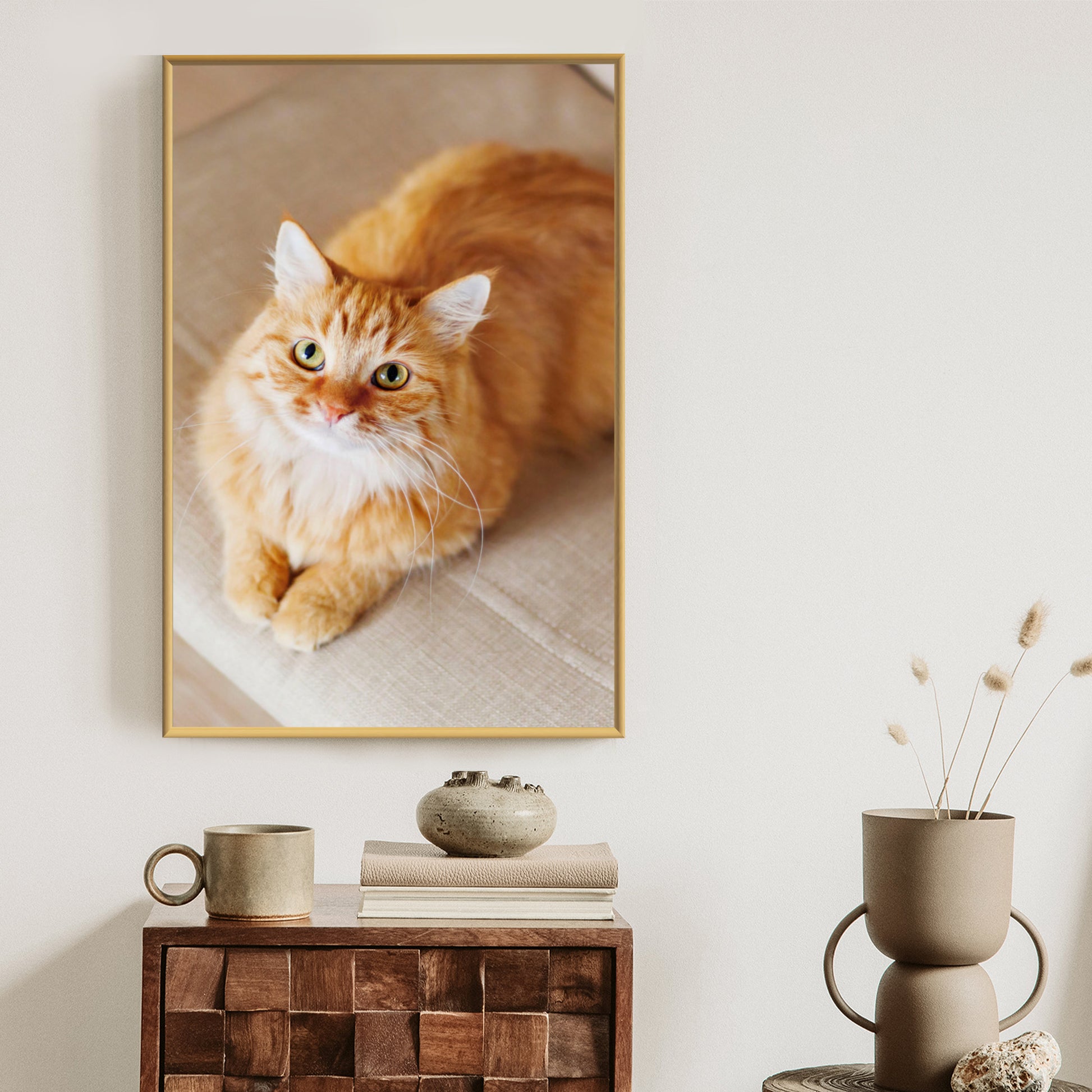 Poster im Rahmen hochformat mit künstlerischem Effekt