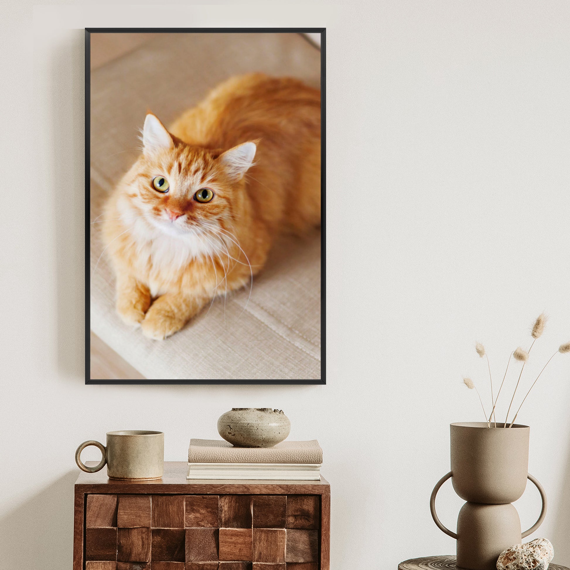 Poster im Rahmen hochformat mit künstlerischem Effekt