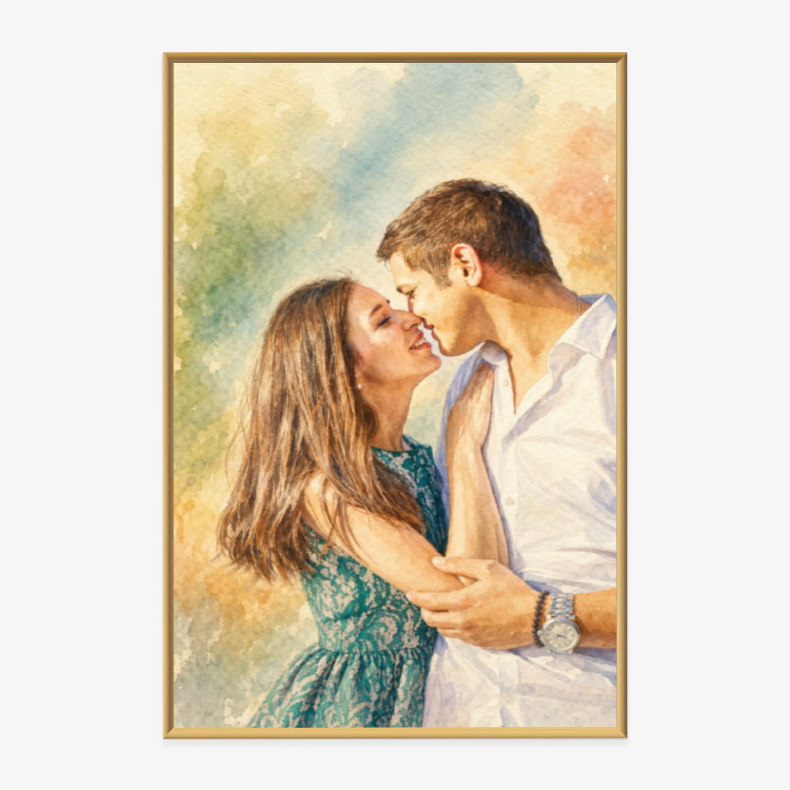 Poster im Rahmen hochformat mit künstlerischem Effekt