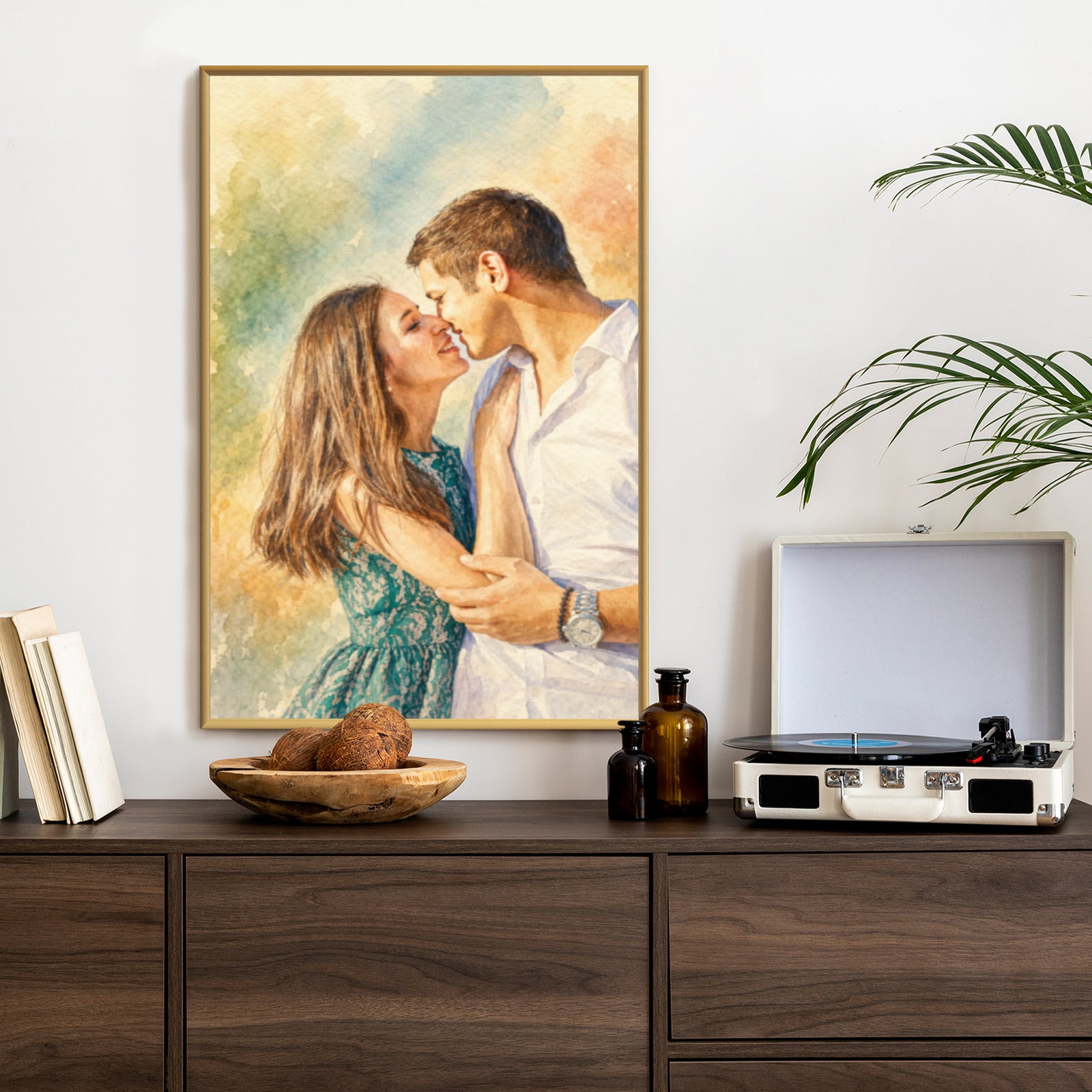 Poster im Rahmen hochformat mit künstlerischem Effekt