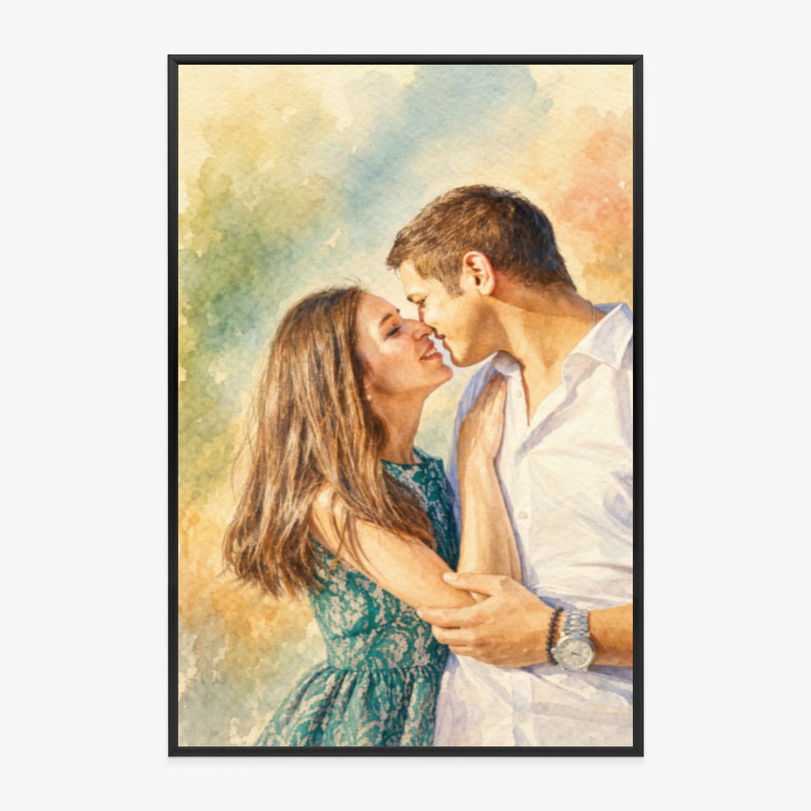 Poster im Rahmen hochformat mit künstlerischem Effekt